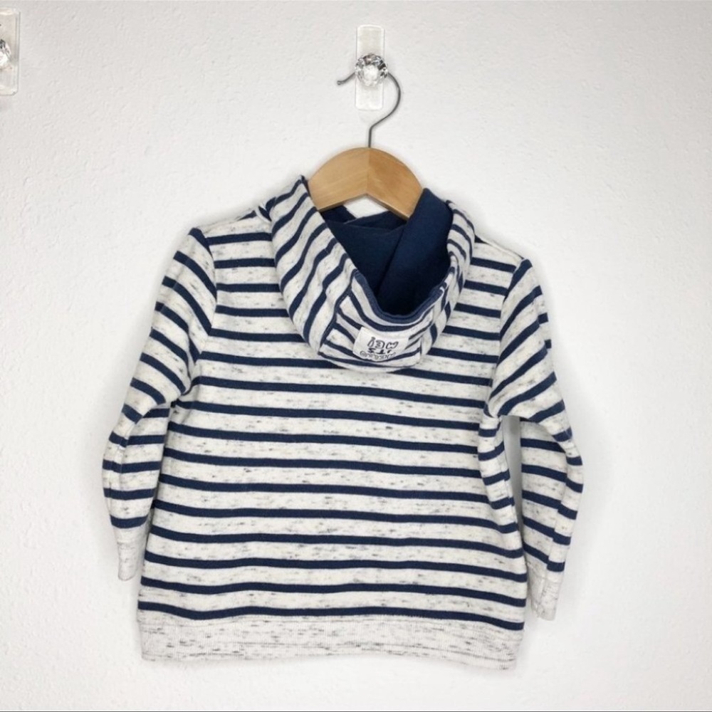 Zara Baby sweatshirt hooded blue stripe size 12-18 months